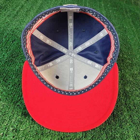 New Era Los Angeles Dodgers 59FIFTY Stars & Stripes July 4th Fitted Size 7 1/4 - Picture 8 of 11